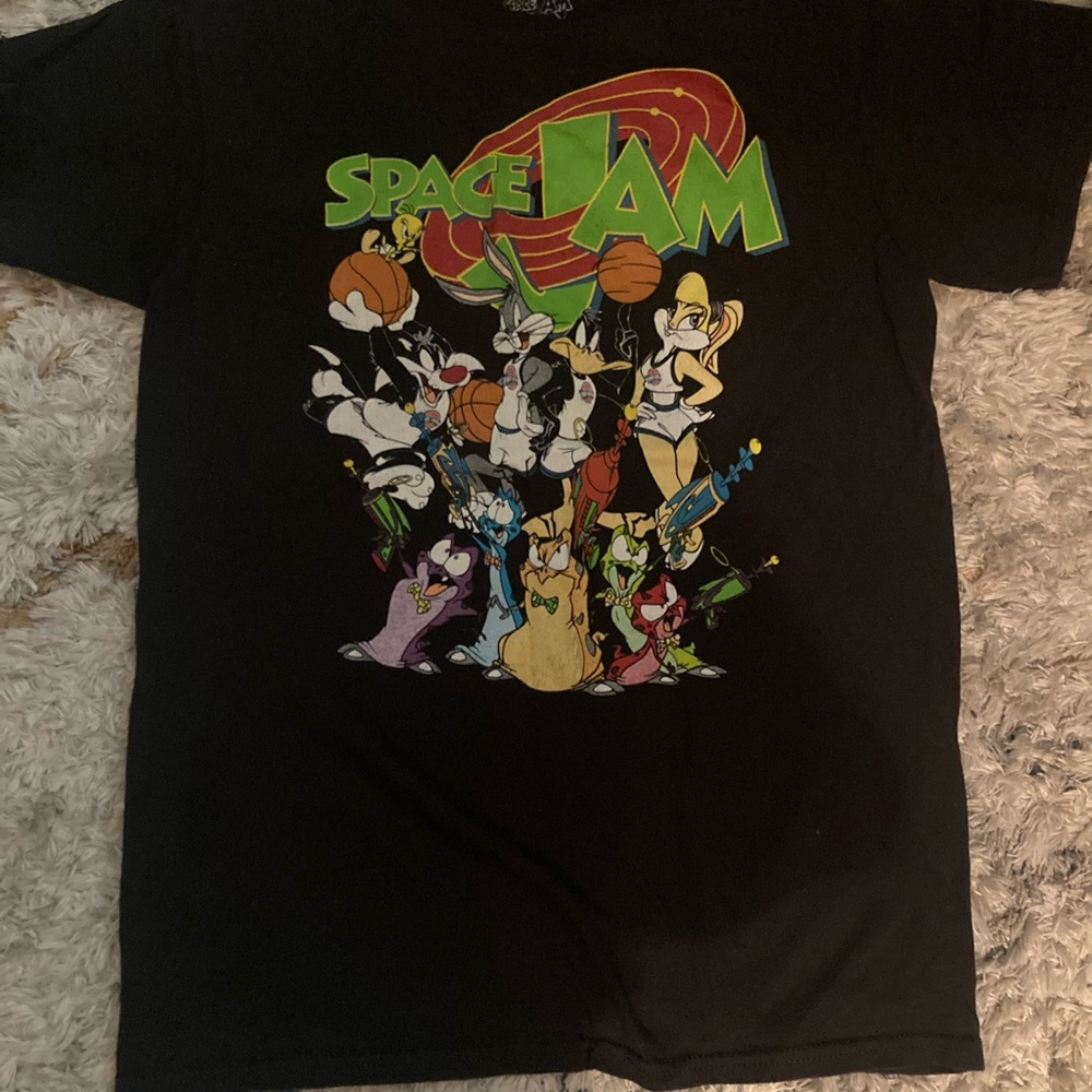 Space Jam Black Graphic T-Shirt